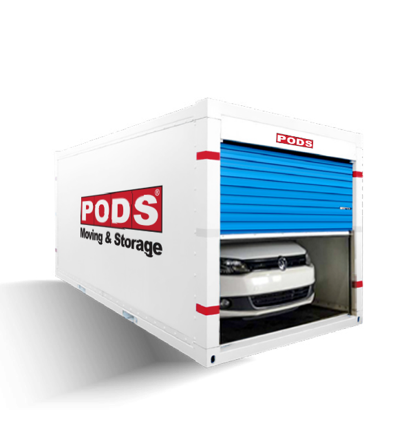 Car in PODS container