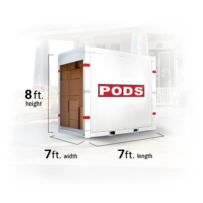 7-foot moving container